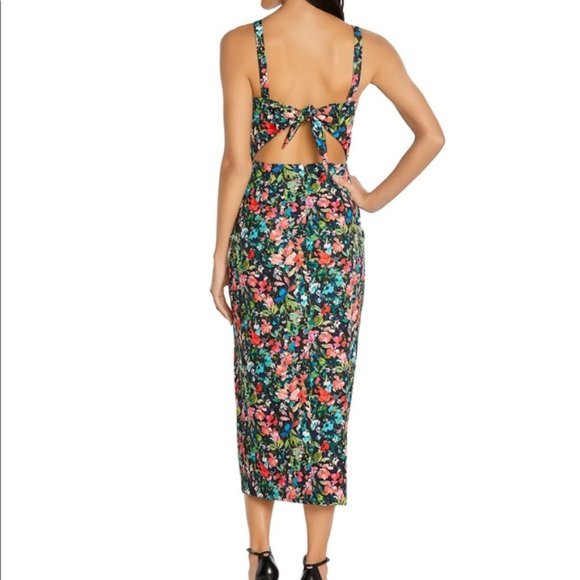 Aidan by Aidan Mattox - Floral Crepe Column Dress - Picture 2 of 2